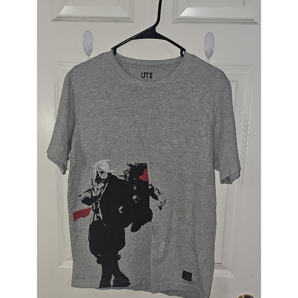 CapCom Grey Short Sleeve Graphic Tee with Black &‎ Red Print Size M